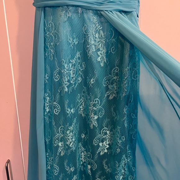NWT Elsa Blue Prom Dress size 10 - Picture 2 of 5